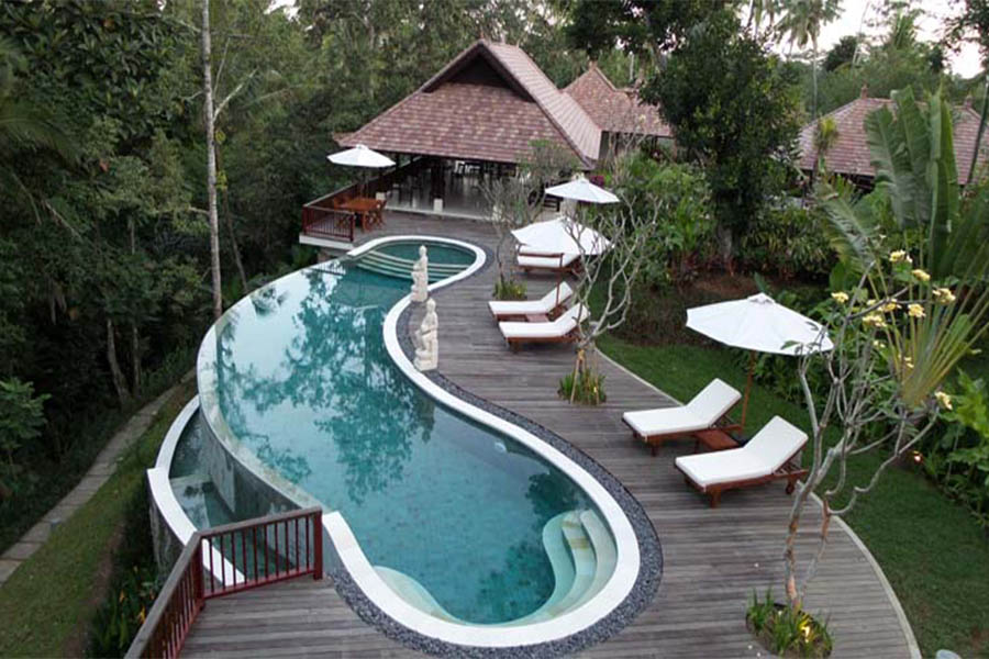 The pool at Being Sattvaa Bali